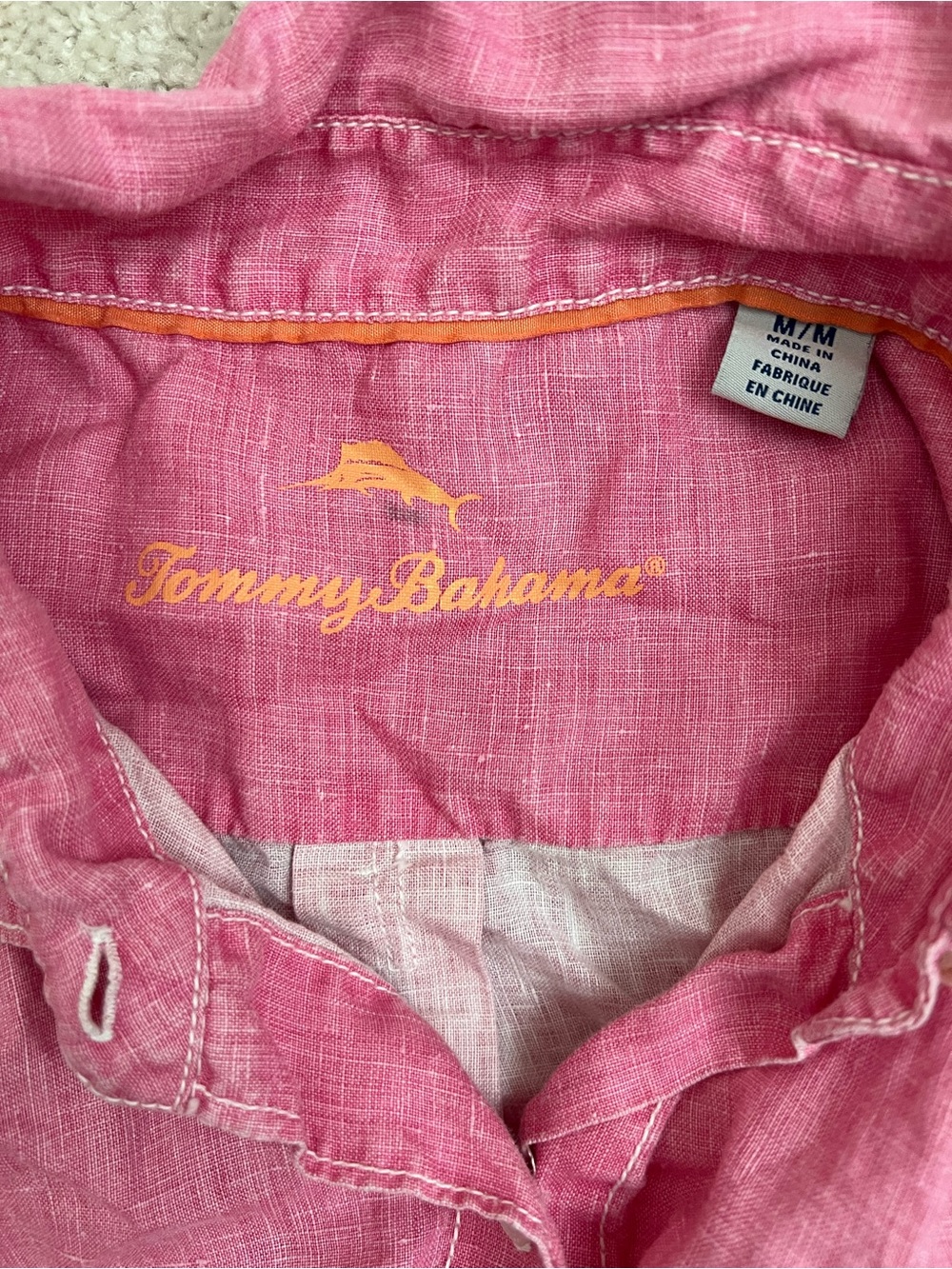Tommy Bahama Coastalina Sleeveless Button-Down Linen Top in Pink - Picture 4 of 6